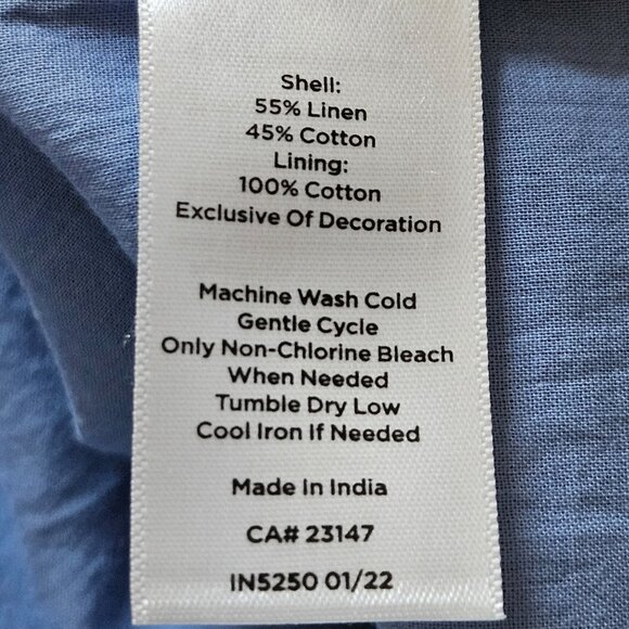 Summer A-line linen/cotton skirt from Talbots - Picture 4 of 7